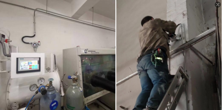 逸云天氣體檢測儀安裝現場